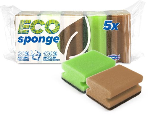 BONUS ECO Formázott mosogatószivacs 5 db