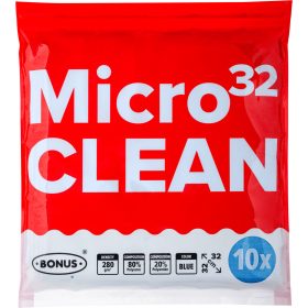  BonusPro HACCP MicroCLEAN mikroszálas törlőkendő 32x32 cm kék