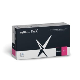   easyCARE flex fekete színű púdermentes nitril vizsgálókesztyű