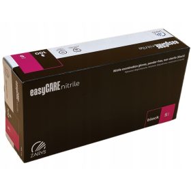   easyCARE fekete színű púdermentes nitril vizsgálókesztyű