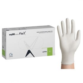 easyCARE flex púdermentes fehér nitril kesztyű