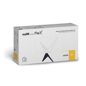 easyCARE flex púdermentes fehér nitril kesztyű