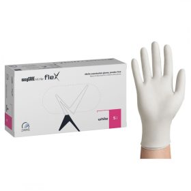 easyCARE flex púdermentes fehér nitril kesztyű