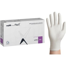 easyCARE flex púdermentes fehér nitril kesztyű