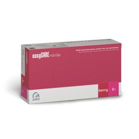   easyCARE berry, bogyós rózsaszínű púdermentes nitril kesztyű
