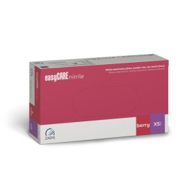   easyCARE berry, bogyós rózsaszínű púdermentes nitril kesztyű