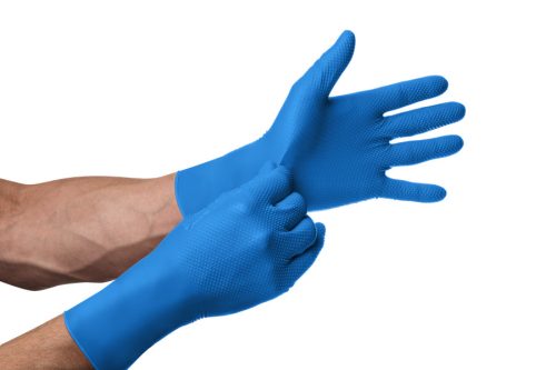 Mercator Gogrip Long Blue prémium nitril kesztyű