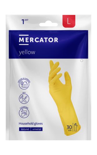 Mercator Yellow háztartási kesztyű L