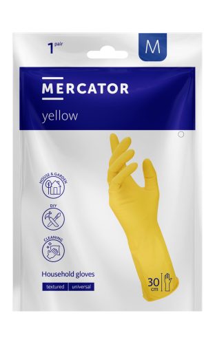Mercator Yellow háztartási kesztyű M