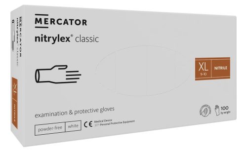 Mercator Medical Nitrylex Classic White fehér nitril kesztyű