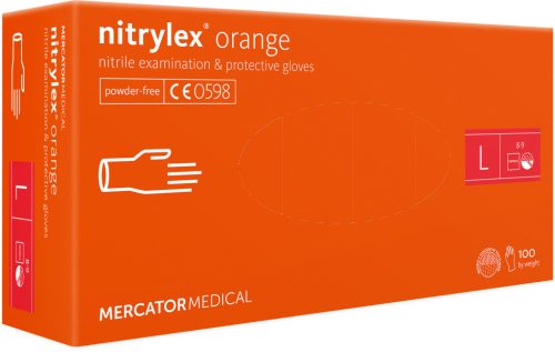 Mercator Medical Nitrylex Orange narancs nitril kesztyű
