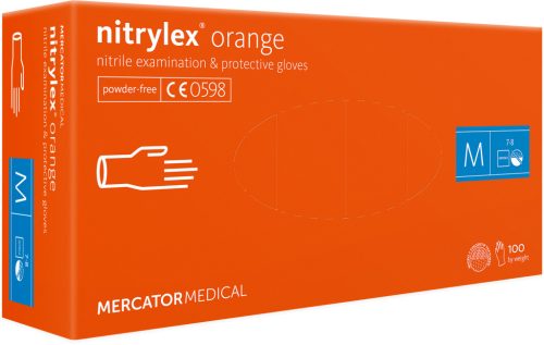 Mercator Medical Nitrylex Orange narancs nitril kesztyű