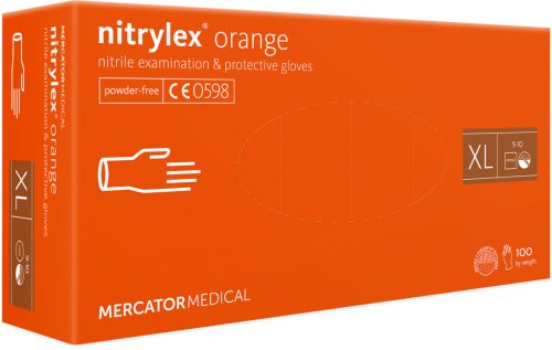 Mercator Medical Nitrylex Orange narancs nitril kesztyű