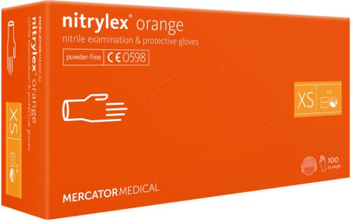 Mercator Medical Nitrylex Orange narancs nitril kesztyű