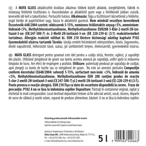 Maya Glass ablaktisztító 5l