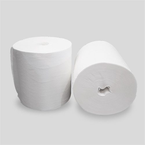 Közületi kéztörlőpapír 100 m, 2 rétegű, 19 cm mag nélküli cellulóz, átmérő 19 cm, 6 tekercs/csomag