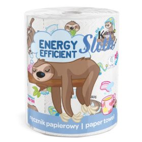   Háztartási papírtörlő 3 rétegű, 200 lap, cellulóz, Sloth