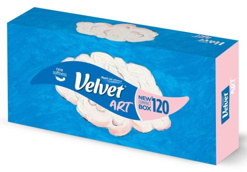 Velvet Art 3 rétegű 120 db-os dobozos papírzsebkendő