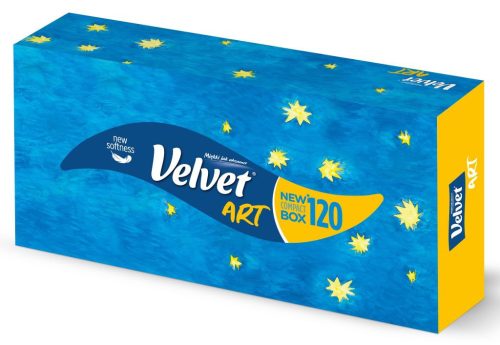 Velvet Art 3 rétegű 120 db-os dobozos papírzsebkendő