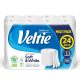 Veltie SoftWhite Mega 3 rétegű, 100% cellulóz háztartási toalettpapír, 24 tekercs/csomag