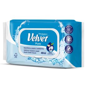 Velvet Pure Nedves Toalettpapír, törlőkendő