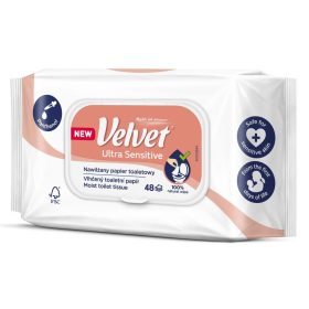 Velvet Ultra Sensitive Nedves Toalettpapír, törlőkendő